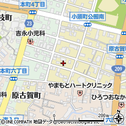 福岡県久留米市原古賀町19周辺の地図