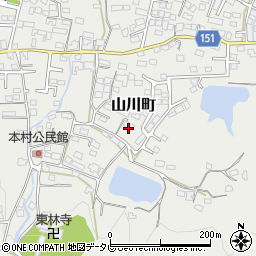福岡県久留米市山川町668周辺の地図