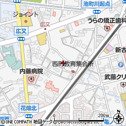 福岡県久留米市西町1486周辺の地図