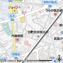 福岡県久留米市西町1493周辺の地図