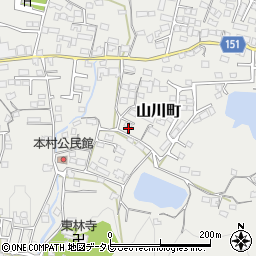 福岡県久留米市山川町690周辺の地図