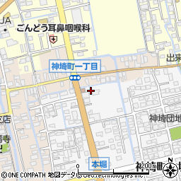 佐賀県神埼市神埼町本堀3177周辺の地図