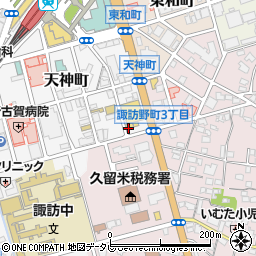 福岡ダイハツ販売久留米中央店周辺の地図