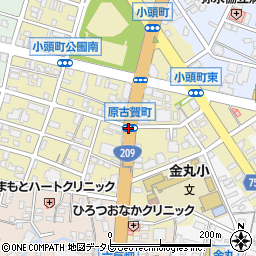原古賀町周辺の地図