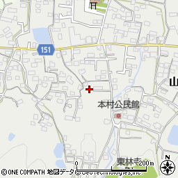 福岡県久留米市山川町426周辺の地図