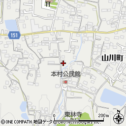 福岡県久留米市山川町392周辺の地図