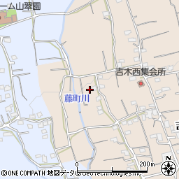 福岡県久留米市草野町吉木1552周辺の地図