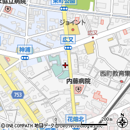 福岡県久留米市西町1201-2周辺の地図