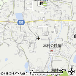 福岡県久留米市山川町418周辺の地図