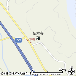 仏木寺周辺の地図