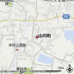 福岡県久留米市山川町687周辺の地図