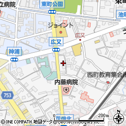 福岡県久留米市西町1507周辺の地図