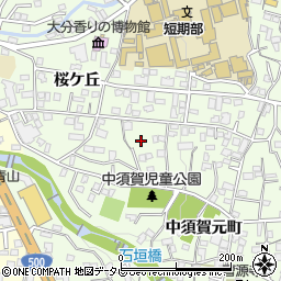 大分県別府市桜ケ丘周辺の地図