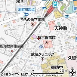 株式会社木下楽器店　ヤマハ音楽教室クルメセンター総合受付周辺の地図