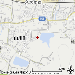 福岡県久留米市山川町729周辺の地図