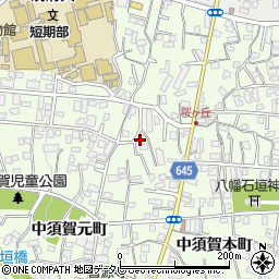 大分県別府市桜ケ丘3組周辺の地図