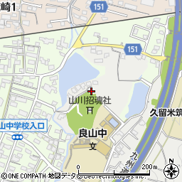 福岡県久留米市山川町18周辺の地図