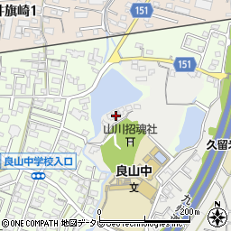 福岡県久留米市山川町14-3周辺の地図