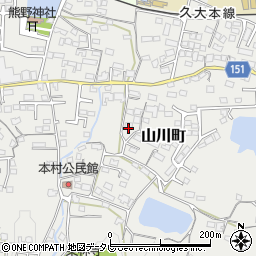 福岡県久留米市山川町685周辺の地図