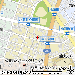 福岡県久留米市原古賀町22-32周辺の地図