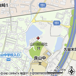 福岡県久留米市山川町17周辺の地図