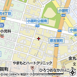 福岡県久留米市原古賀町22-36周辺の地図