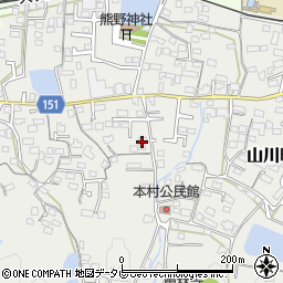 福岡県久留米市山川町421周辺の地図