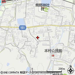 福岡県久留米市山川町419周辺の地図
