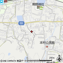 福岡県久留米市山川町417周辺の地図