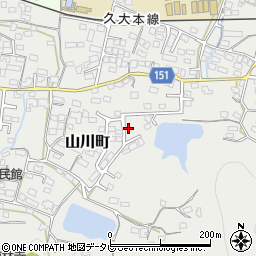 福岡県久留米市山川町715-12周辺の地図