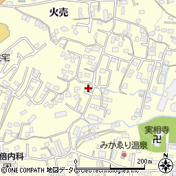 大分県別府市火売周辺の地図