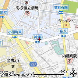 新龍月 久留米本店周辺の地図