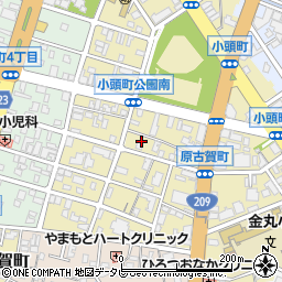 福岡県久留米市原古賀町22-37周辺の地図