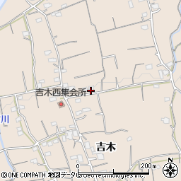 福岡県久留米市草野町吉木1602周辺の地図