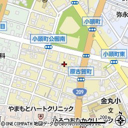 福岡県久留米市原古賀町22周辺の地図