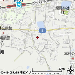 福岡県久留米市山川町267周辺の地図