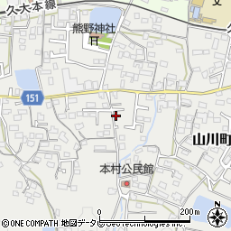 福岡県久留米市山川町385周辺の地図
