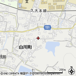 福岡県久留米市山川町715周辺の地図