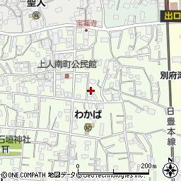 大分県別府市上人南7組周辺の地図