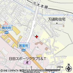 大分県日田市南元町349-3周辺の地図