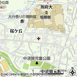 大分県別府市北石垣955-14周辺の地図