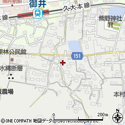福岡県久留米市山川町269周辺の地図