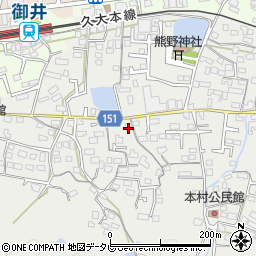 福岡県久留米市山川町308周辺の地図