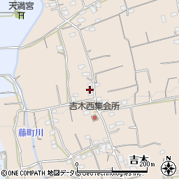 福岡県久留米市草野町吉木1577周辺の地図