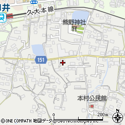 福岡県久留米市山川町410周辺の地図