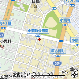 福岡県久留米市原古賀町22-1周辺の地図