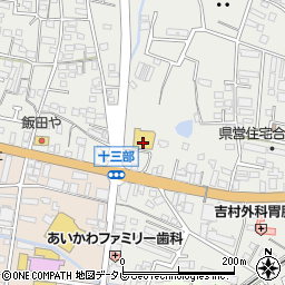 ツルハドラッグ久留米合川店周辺の地図