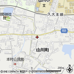 福岡県久留米市山川町701周辺の地図