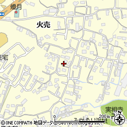 大分県別府市火売7組周辺の地図