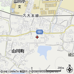 福岡県久留米市山川町722-2周辺の地図